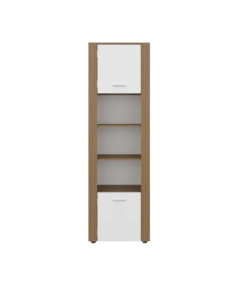 Fm Furniture Liora Vertical Cabinet with Doors for Practical Home Organization
