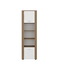 Fm Furniture Liora Vertical Cabinet with Doors for Practical Home Organization