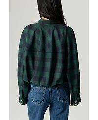 Nocturne Women's Checked Zip-Front Jacket
