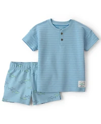 Carter's Boys' 2T-5T Shark Top and Shorts, 2-Piece Set