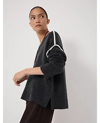 Hush Women's Billie Wool Blend V Neck Sweater