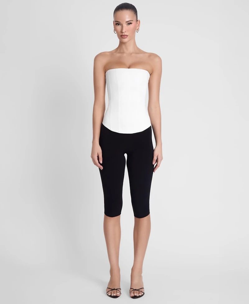 Leau Women's Sphynx Satin Corset Top