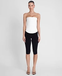 Leau Women's Sphynx Satin Corset Top