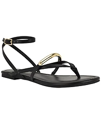 Nine West Women's Bretta Ornamented Strappy Flat Sandals