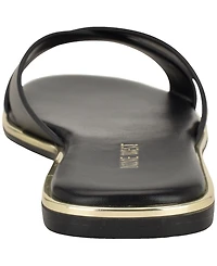 Nine West Women's Edeny Criss-Cross Flat Slip-On Sandals