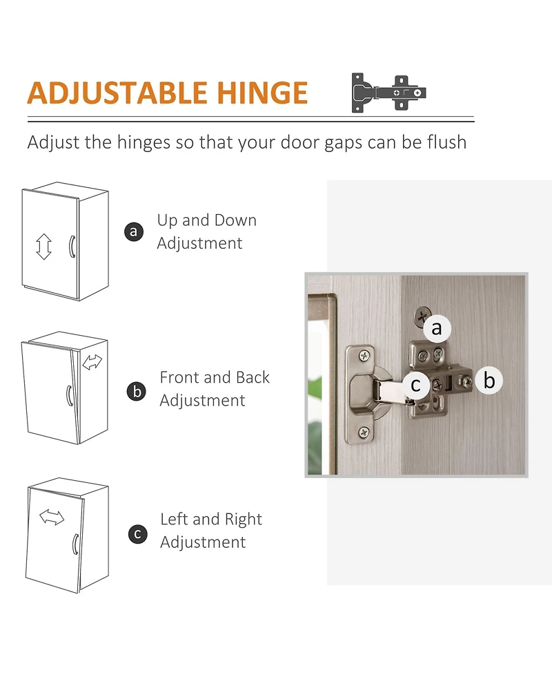 Homcom Retro Style Storage Sideboard with 3 Open Shelf Spaces and Framed Doors