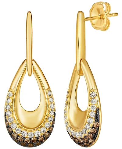 Le Vian Chocolate Ombre Diamond Earrings (0.62 ct. t.w.) 14k Honey Gold