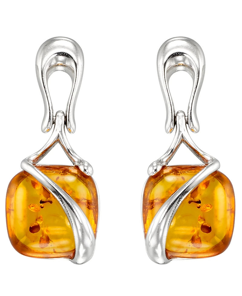 Macy's Amber Earrings (2.7 ct. t.w.) in Sterling Silver
