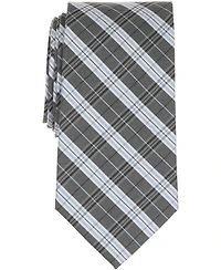 B by Brooks Brothers Men's Double Plaid Pattern Tie