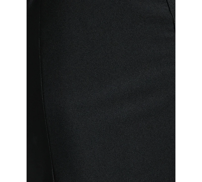 Morgan & Company Juniors' Imitation-Pearl Halter Neck Long Gown