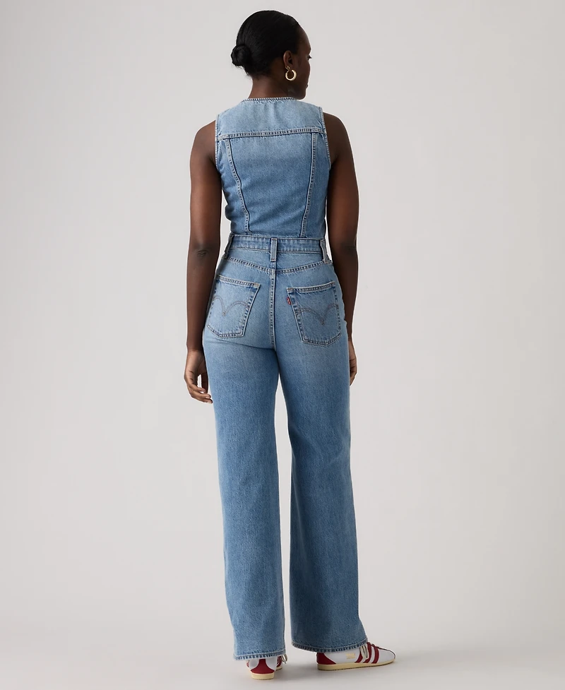 Levi's Women's Wide-Leg Denim Jumpsuit