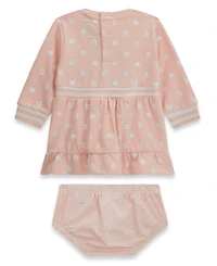 Guess Baby Girls' Long-Sleeve Dress and Matching Bloomer