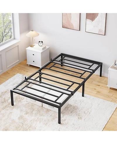 gaomon 16 in Bed Frame, Heavy Duty Metal Platform Bed Frame, Noise Free Full Bed Frame
