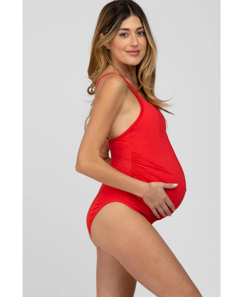 Pinkblush Maternity Smocked One-Piece Swimsuit