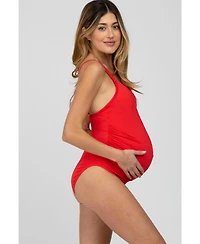 Pinkblush Maternity Smocked One-Piece Swimsuit