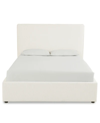 Marcel 77" Upholstered Flanged Seam Queen Bed