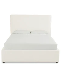 Marcel 77" Upholstered Flanged Seam Queen Bed