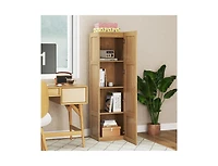 Slickblue 4-Shelf Tall Storage Cabinet for Bathroom and Living Room