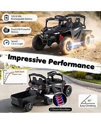 Mecale 12V Battery Powered Ride On Tractor with Parent Remote