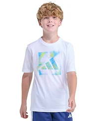 adidas Boys' 8-20 Short-Sleeve Spray Gradient Logo T-Shirt