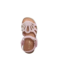 Bebe Big Girls Girl's Fashion Sandals – Dressy Shoes with rs Logo and Hanging Charms