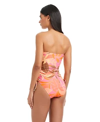 Sanctuary Women's Bandeau Neck One-Piece Swimsuit