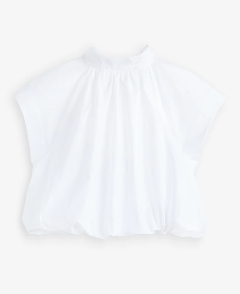 On 34th Women's Cotton High-Neck Bubble Top, Macy's Exclusive