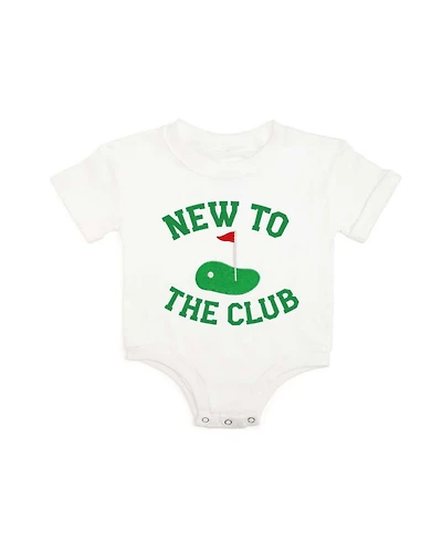 Sweet Wink Baby Boys New To The Club Patch Short Sleeve Romper