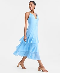 On 34th Women's Sleeveless Tiered Chiffon Maxi Dress, Macy's Exclusive