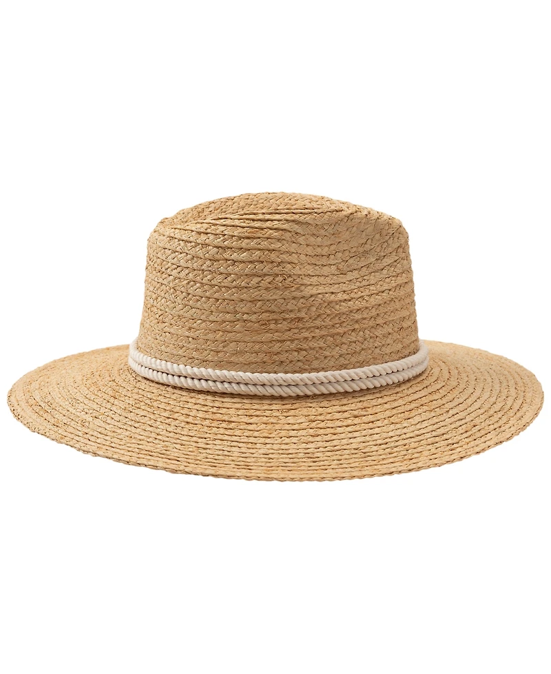 Lauren Ralph Lauren Braided Band Raffia Fedora Hat