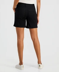 Style & Co Women's High-Rise Utility Pocket Denim Shorts, Macy's Exclusive