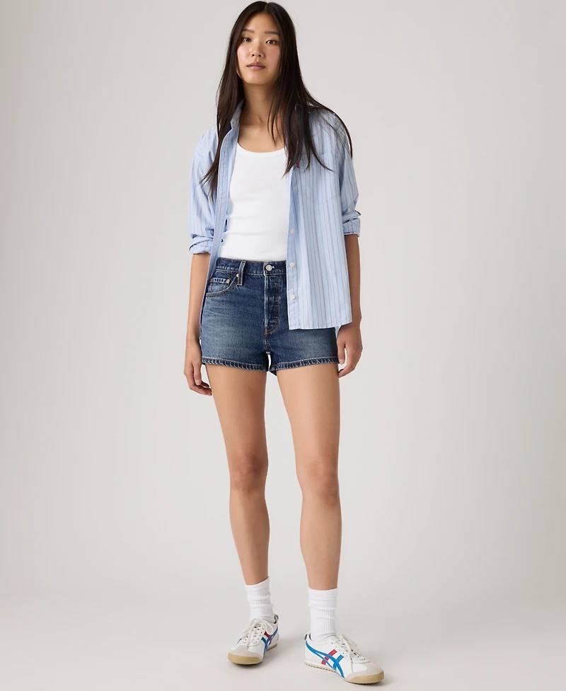 Levi's Women's 501 Button Fly High-Rise Denim Shorts