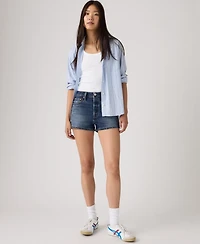 Levi's Women's 501 Button Fly High-Rise Denim Shorts