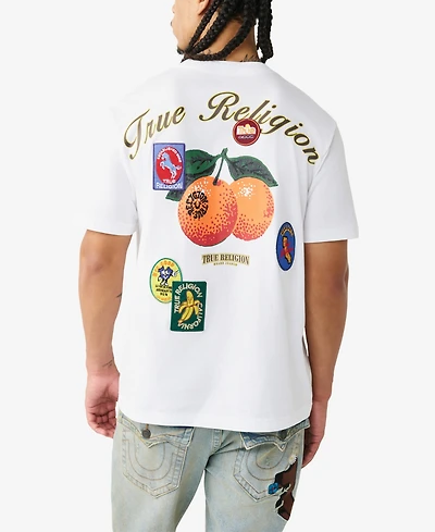 True Religion Men's Short-Sleeve Orchard Stamps T-Shirt