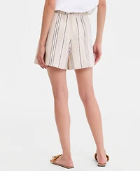 I.n.c. International Concepts Women's Striped Shorts, Macy's Exclusive