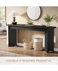 Tribesigns 70.9-Inch Long Tv Stand, Farmhouse Sofa Console Table with Widened Tabletop