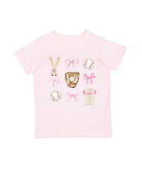 Sweet Wink Little Girls Baseball Cutie Short Sleeve T-Shirt