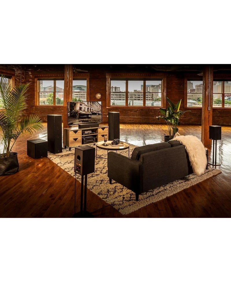 Klipsch R-8SW 8" Compact Subwoofer with All-Digital Amplifier (Brushed Black)