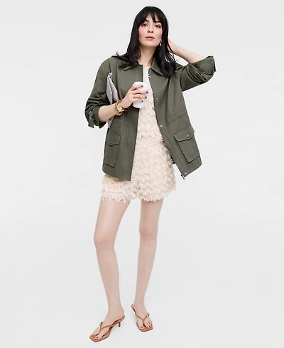 Women's Back Pocket Utility Jacket, Macy's Exclusive- Molly Rogers Capsule Collection