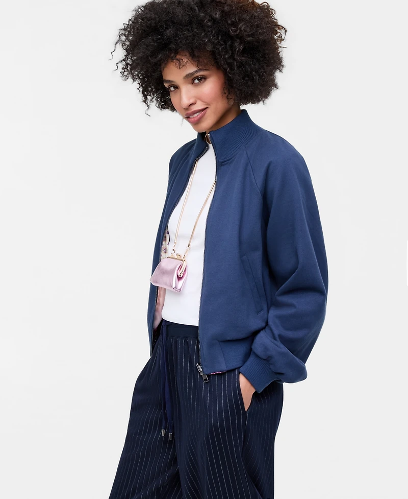 Women's Reversible Bomber Jacket, Macy's Exclusive- Molly Rogers Capsule Collection