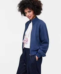 Women's Reversible Bomber Jacket, Macy's Exclusive- Molly Rogers Capsule Collection
