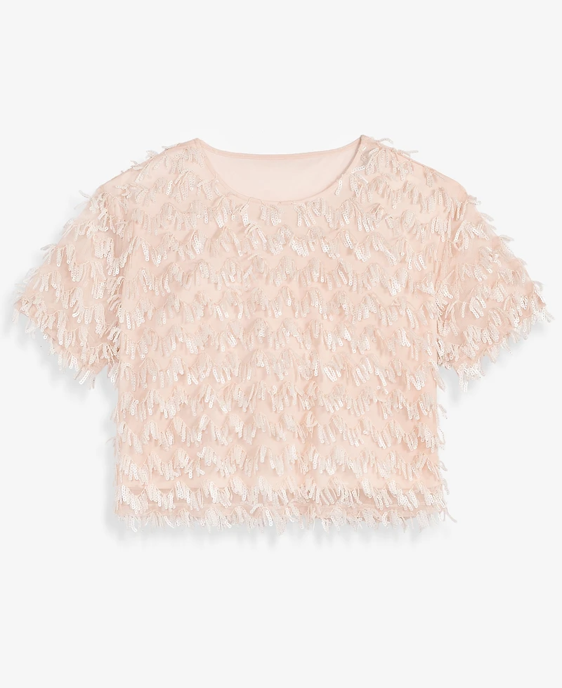 Women's Sequin Fringe Top, Macy's Exclusive- Molly Rogers Capsule Collection