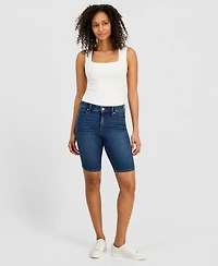 Style & Co Women's Mid-Rise Denim Bermuda Shorts, Macy's Exclusive