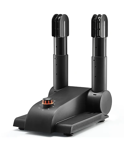 Ecooso 180° Foldable 2-Tube Shoe Dryer with Timer, Portable Boot Dryer with Heat Blower, V0 Flame-Retardant Pp