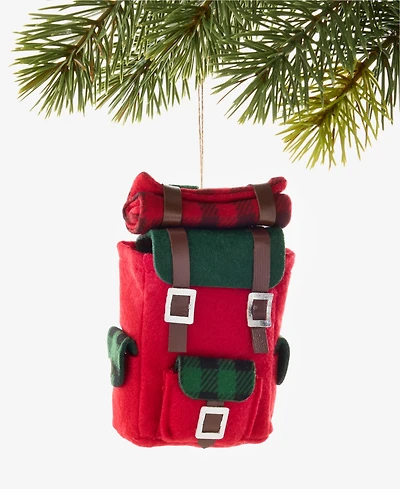 Holiday Lane Cozy Cabin Backpacker Ornament, Macy's Exclusive