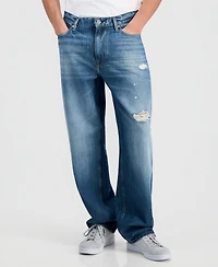 Guess Men's Jett Baggy Ripped Jeans