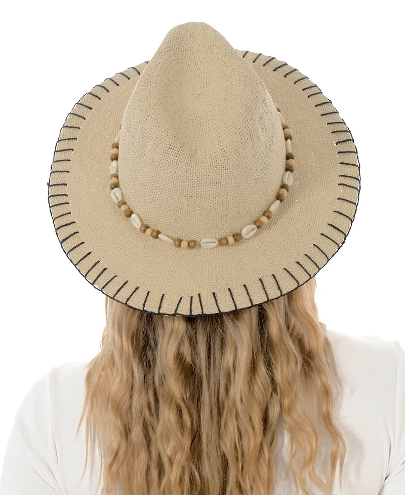 Marcus Adler Whipstitch Straw Panama Hat