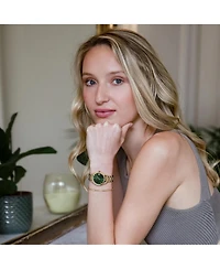 Vincero Women's Gold Chain Link Bracelet in Stainless Steel, Adjustable 7"