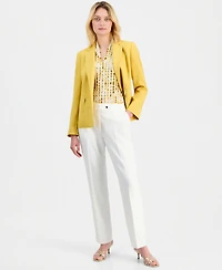 Kasper Women's Notch Collar One-Button Blazer