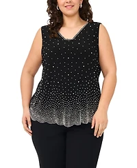 Msk Plus Embellished Blouse